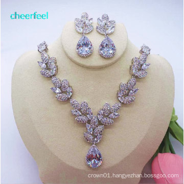 Fashional bling bling zircon bridal jewelry set for wedding necklace  NE-216